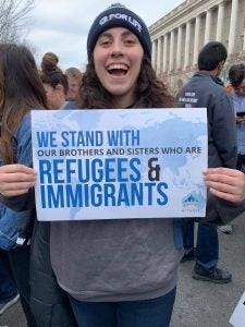 photo of Ana Ruiz at the March for Life