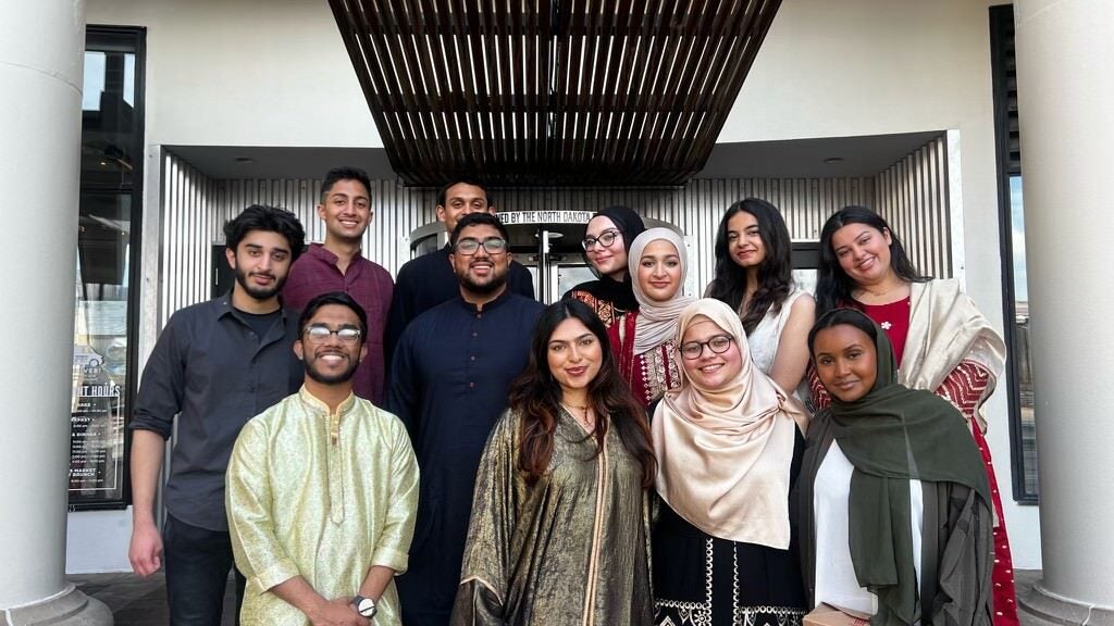 Muslim Student Association seniors together on Eid