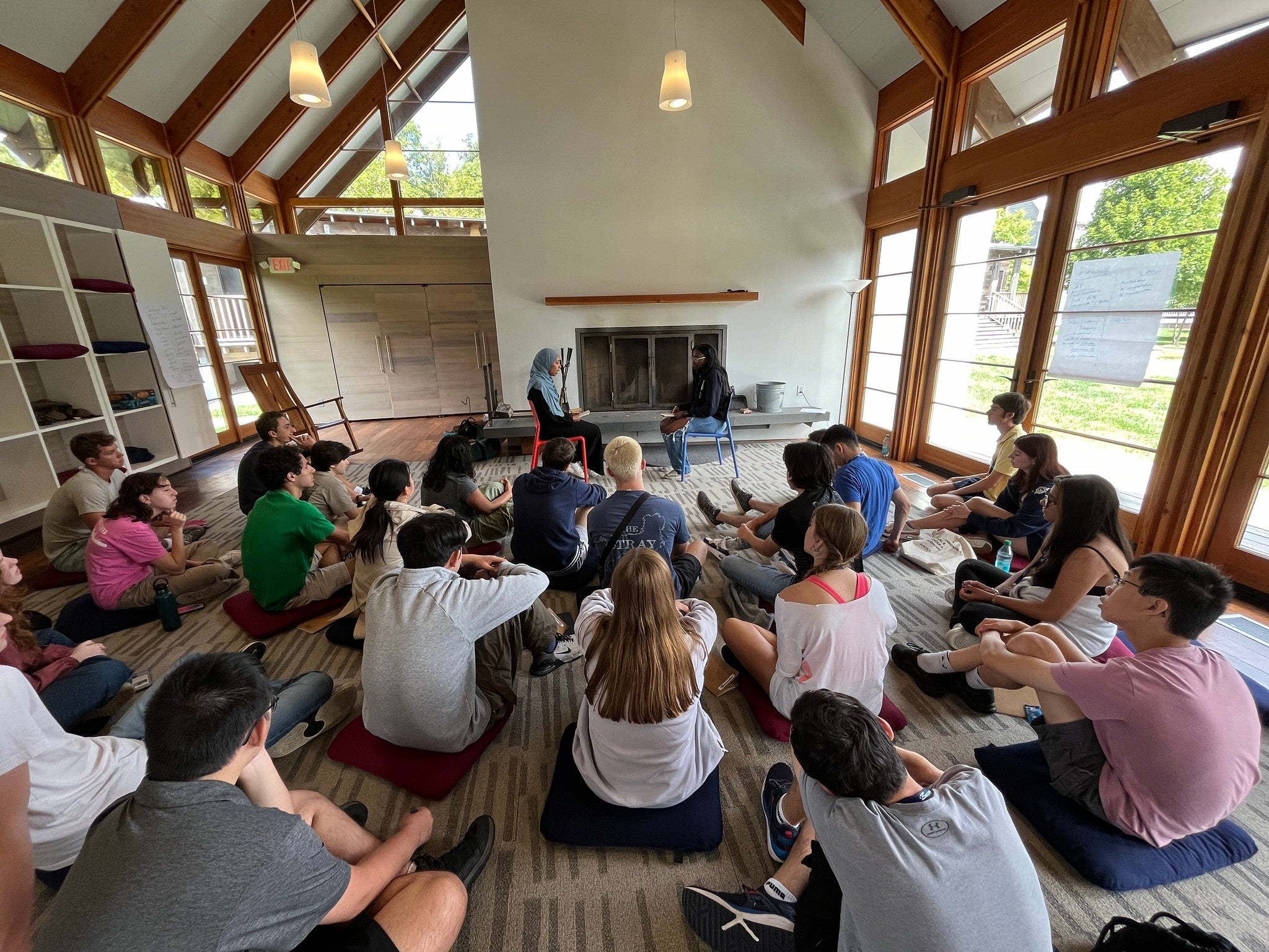 Group of students in a discussion activity