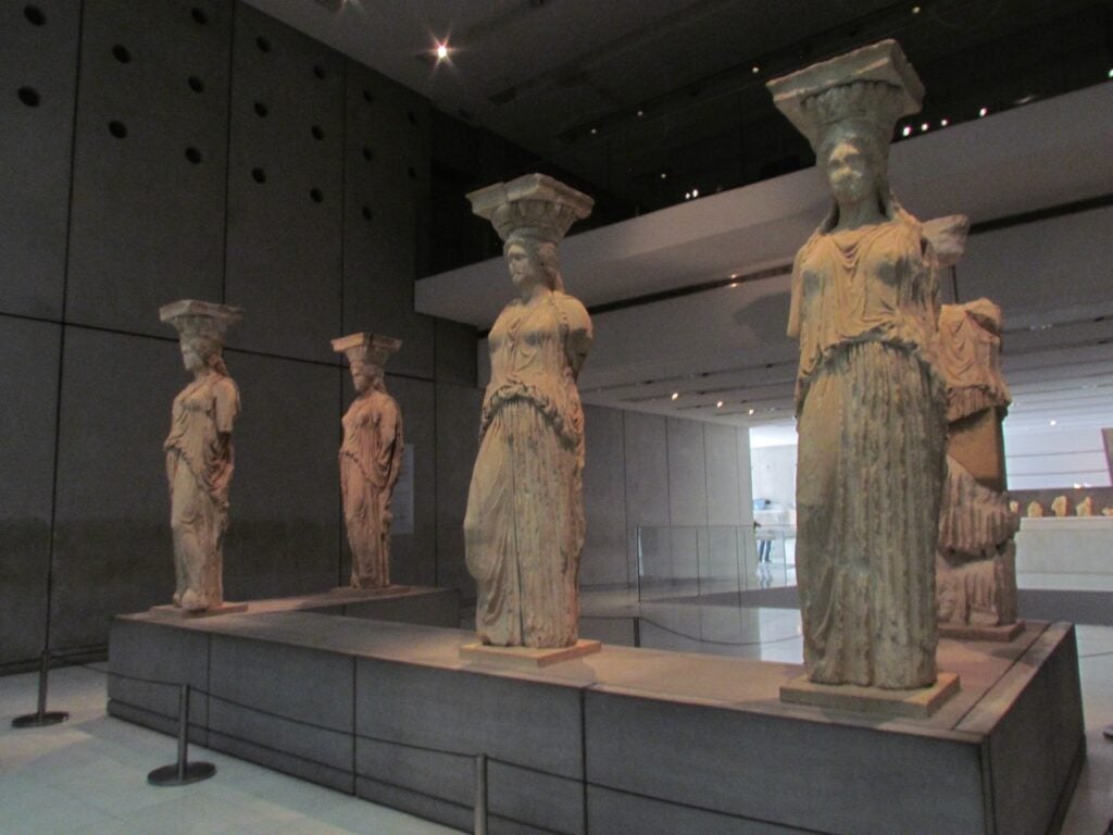 The Caryatids in the Acropolis Museum